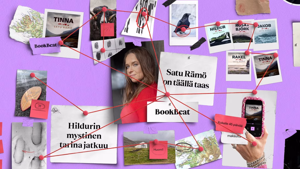 Vuoden odotetuimman kirjan Satu Rämön Tinnan lanseerauskampanja alkaa – ennakkokuuntelu saatavilla BookBeatissa jo tänään