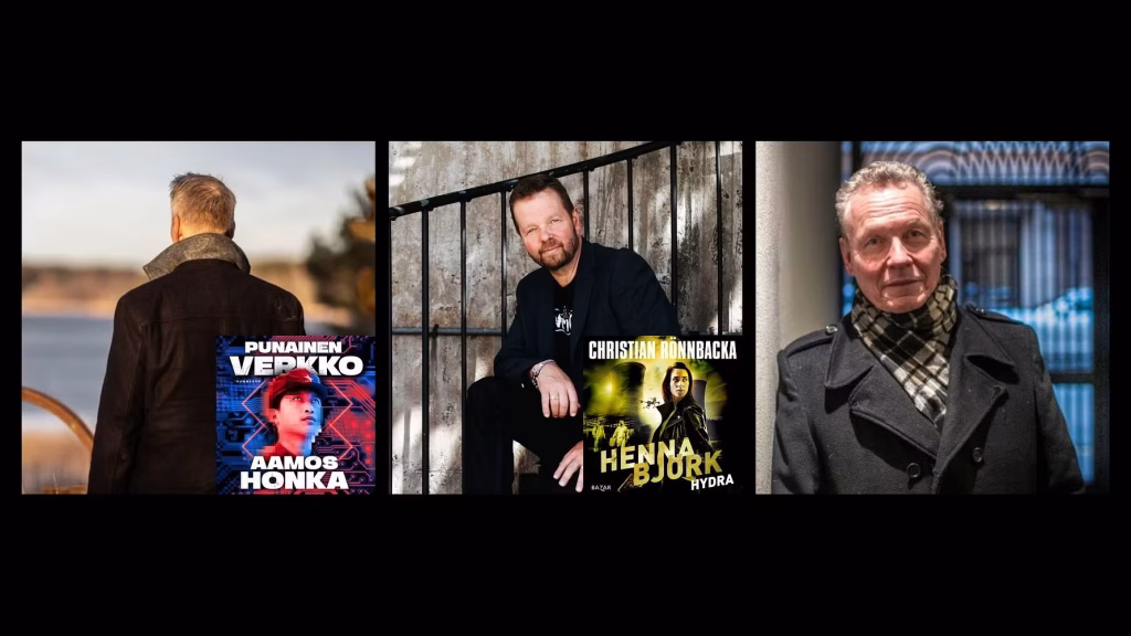 Vuoden 2025 BookBeat-palkinnot menevät Christian Rönnbackalle, Aamos Hongalle ja Jukka Pitkäselle